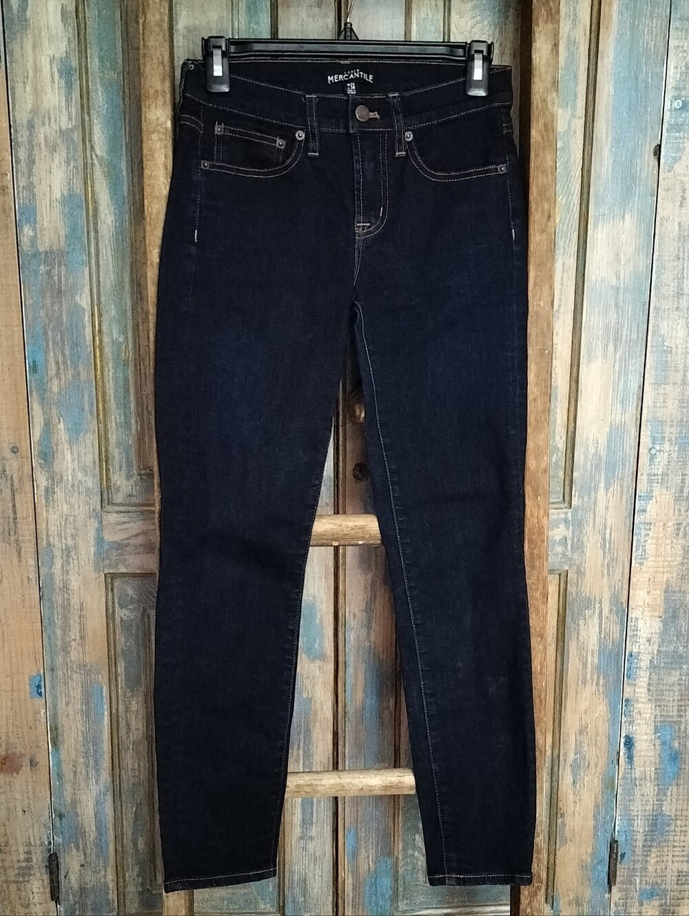 J. Crew Mercantile Dark Wash Skinny Jeans Waist 25, Length 28
